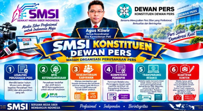 SMSI Pati Sebut 6 Pilar Wajib Perusahaan Pers, dari Legalitas hingga Kualitas Redaksi