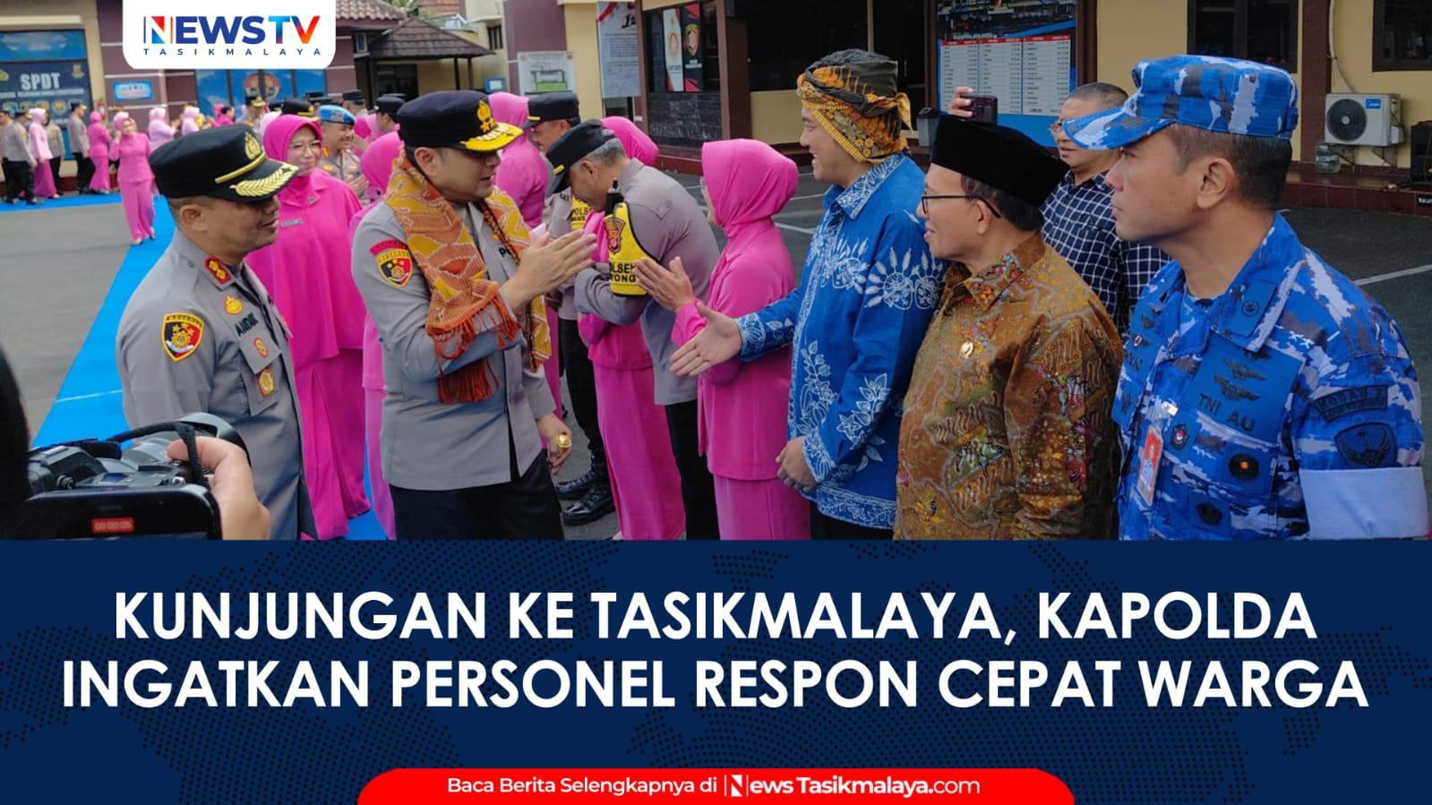 Kapolda Jabar Kunjungi Polres Tasikmalaya Kota, Tekankan Respons Cepat dan Kolaborasi Cegah Geng Motor