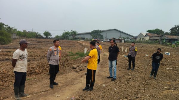 Karo SDM Polda Banten Monitoring Lahan Jagung 12 Hektare di Desa Nanggung, Kapolsek Kopo Dampingi
