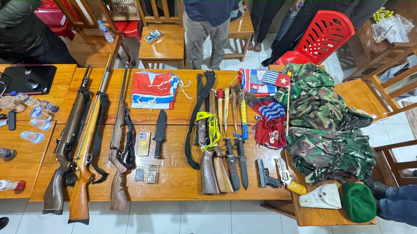 Satgas Damai Cartenz Kembangkan Kasus YN di Keerom, Amankan Senjata Rakitan hingga 30 Butir Amunisi