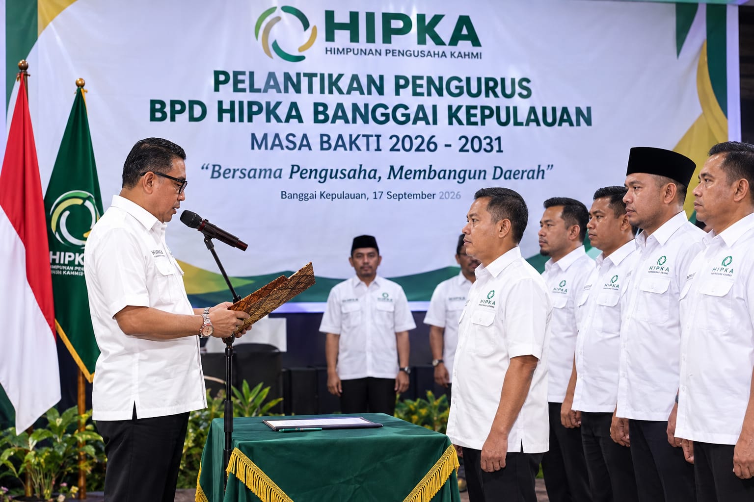 HIPKA Banggai Kepulauan Dilantik, Ambo Dalle Ingatkan Pengusaha Jaga Lingkungan dan Budaya Setempat