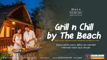 Nemuru Grand Anyer Palazo Tawarkan Paket Staycation dan BBQ di Tepi Pantai
