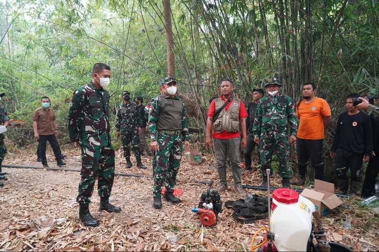 Pangdam XII/Tpr Geser Pasukan ke Sektor Selatan Kalbar, Fokus Pemadaman Karhutla di Ketapang dan Kayong Utara