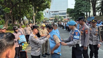 Polres Jakpus, TNI, dan Pemkot Gelar Apel Jaga Warga, 272 Peserta Dilibatkan