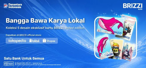 Kartu Edisi Spesial BRIZZI x ARKIV Rp50.000 Hadir di Blok M Hub