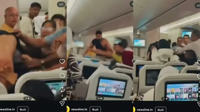 Dua Penumpang Biman Bangladesh Baku Hantam di Udara, Penumpang Lain Panik