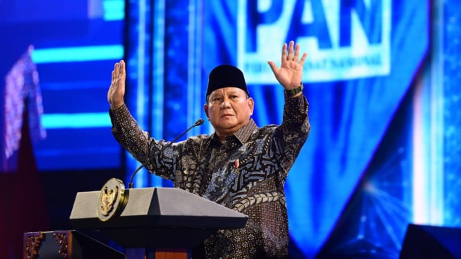Prabowo Bercanda di HUT ke-28 PAN Jakarta, Minta Dipanggil 'Mas Bowo' daripada Presiden