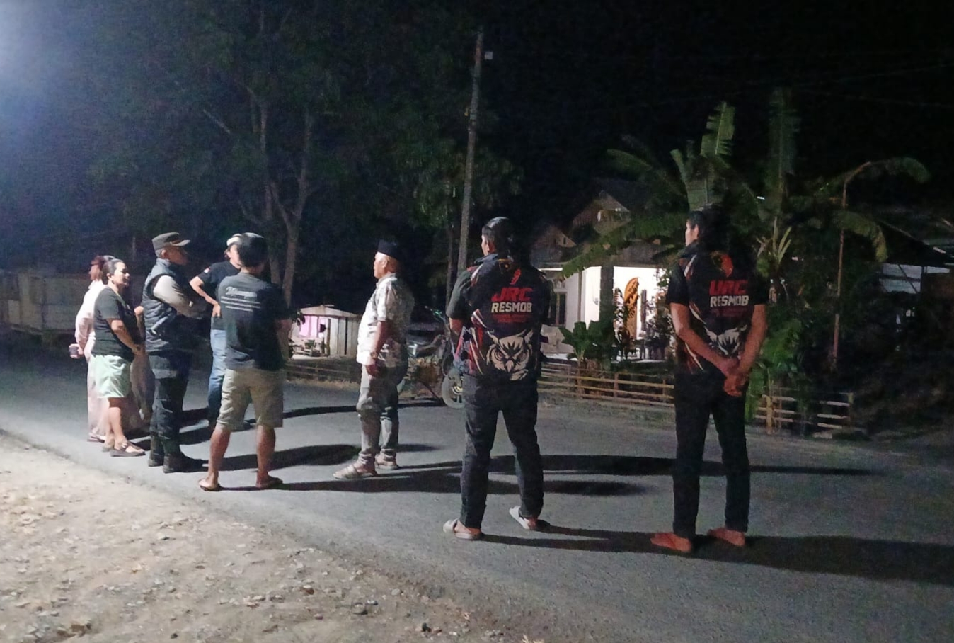 Tim URC Resmob Polres Bolmong Patroli Malam di Mogoyunggung, Antisipasi Balap Liar dan Tawuran Remaja