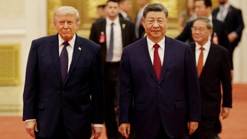 Trump Sambut Xi Jinping di Bandara Andrews, Jamuan Kenegaraan Digelar