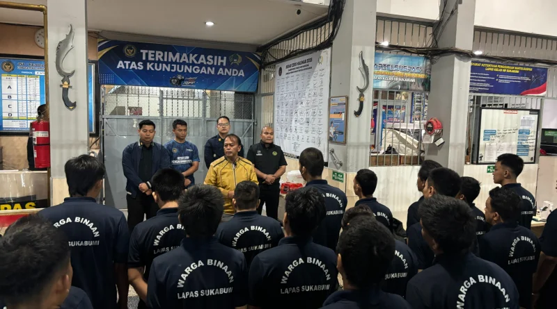 Lapas Sukabumi Over Kapasitas 542 Penghuni, 25 Narapidana Dipindah ke Karawang dan Subang
