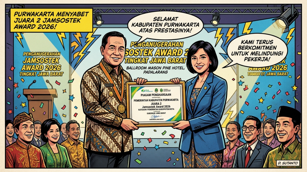 Pemkab Purwakarta Raih Juara 2 Jamsostek Award Jabar 2026, Dianggap Konsisten Lindungi Pekerja