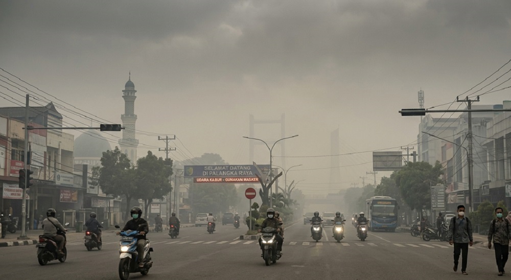 BMKG Sebut 14 Kabupaten dan Kota di Kalteng Diselimuti Udara Kabur dan Kabut Asap, Suhu Capai 36 Derajat