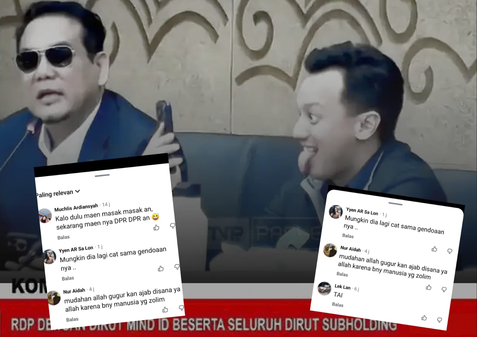 Anggota DPR Moreno Soeprapto Tertawa dan Julurkan Lidah saat RDP Komisi XII, Warganet: Bocil Tol*l Masuk DPR Ya Begitu