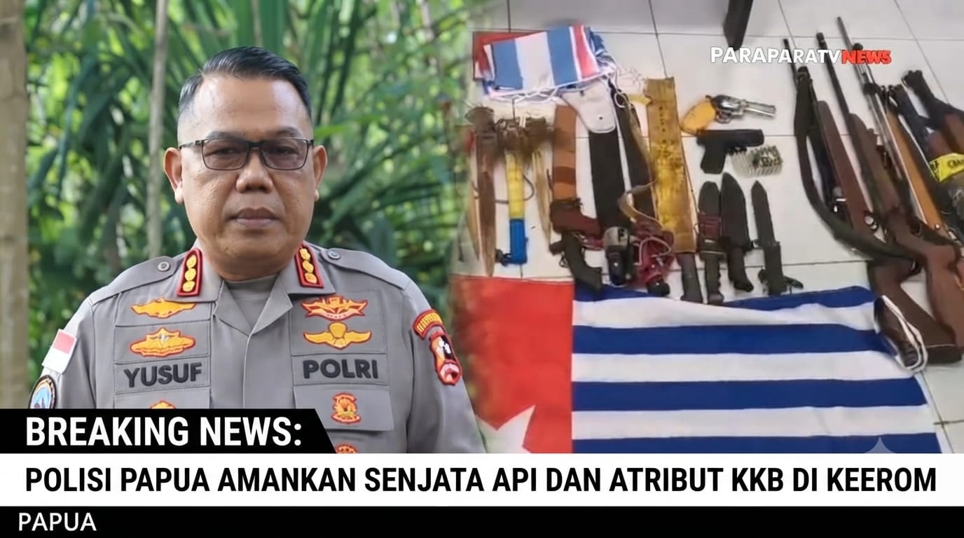 Satgas Damai Cartenz Amankan Pimpinan KKB Kodap I Mamta di Keerom, Sita Senjata Api Rakitan dan Puluhan Amunisi