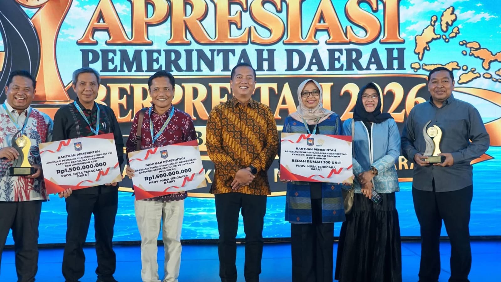 Pemprov NTB Raih 3 Apresiasi Kemendagri 2026, Kantongi Dukungan Anggaran Rp 9 Miliar