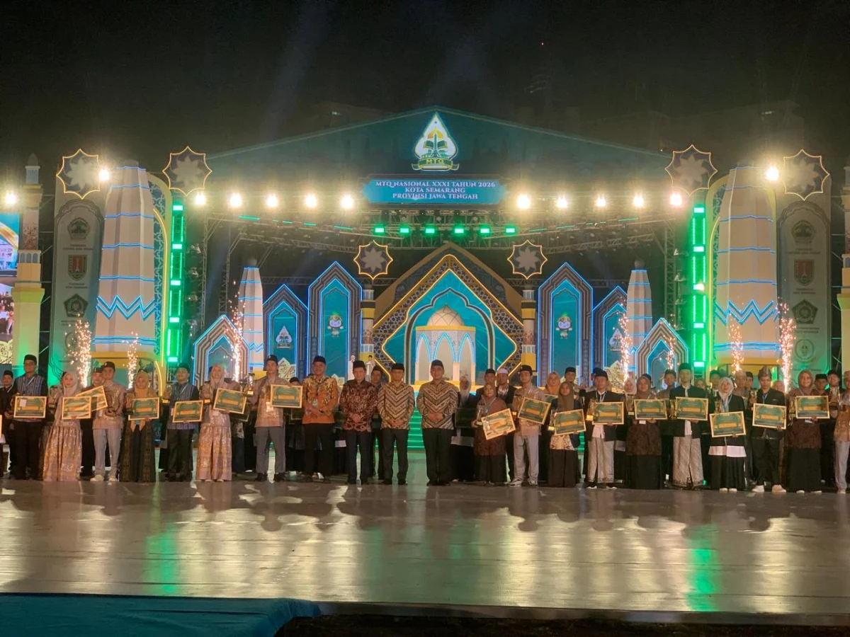 Jawa Tengah Raih Juara Dua MTQ Nasional XXXI 2026, Nilai 208 di Bawah Kalimantan Timur