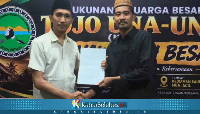 Fachry Dahlan Nakhodai Kerukunan Keluarga Besar Touna Morowali Periode 2026–2028, Rifal Labatjo Serahkan Estafet
