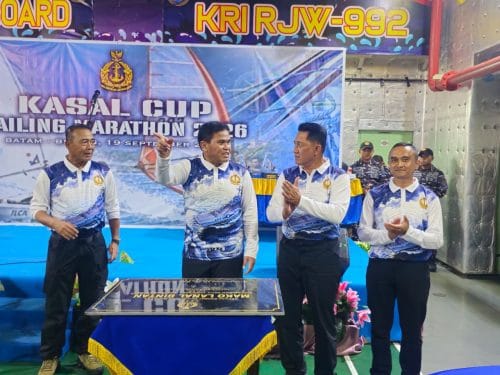 Kasal Resmikan Gedung Mako Lanal Bintan di Geladak KRI dr. Radjiman, Perkuat Pengawasan Laut Kepri
