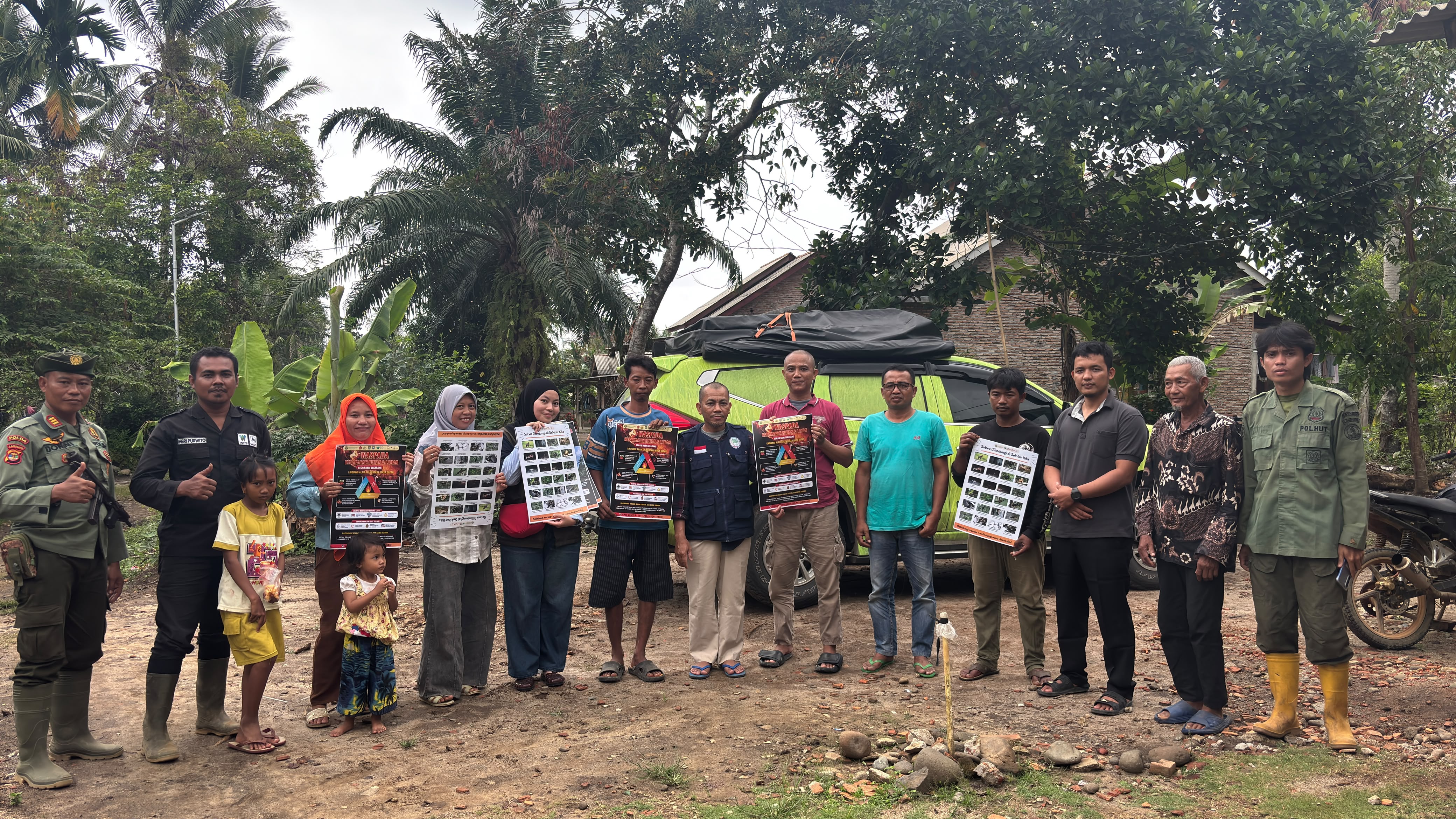 BBTNBBS-WCS Edukasi Warga 3 Desa di Kaur Cegah Karhutla dan Perambahan TNBBS