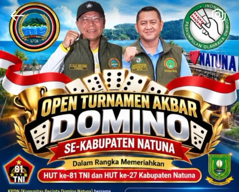 Turnamen Domino Akbar Natuna Digelar 25 September, Hadiah Total Rp51 Juta dan UMKM Diberi Ruang Berjualan
