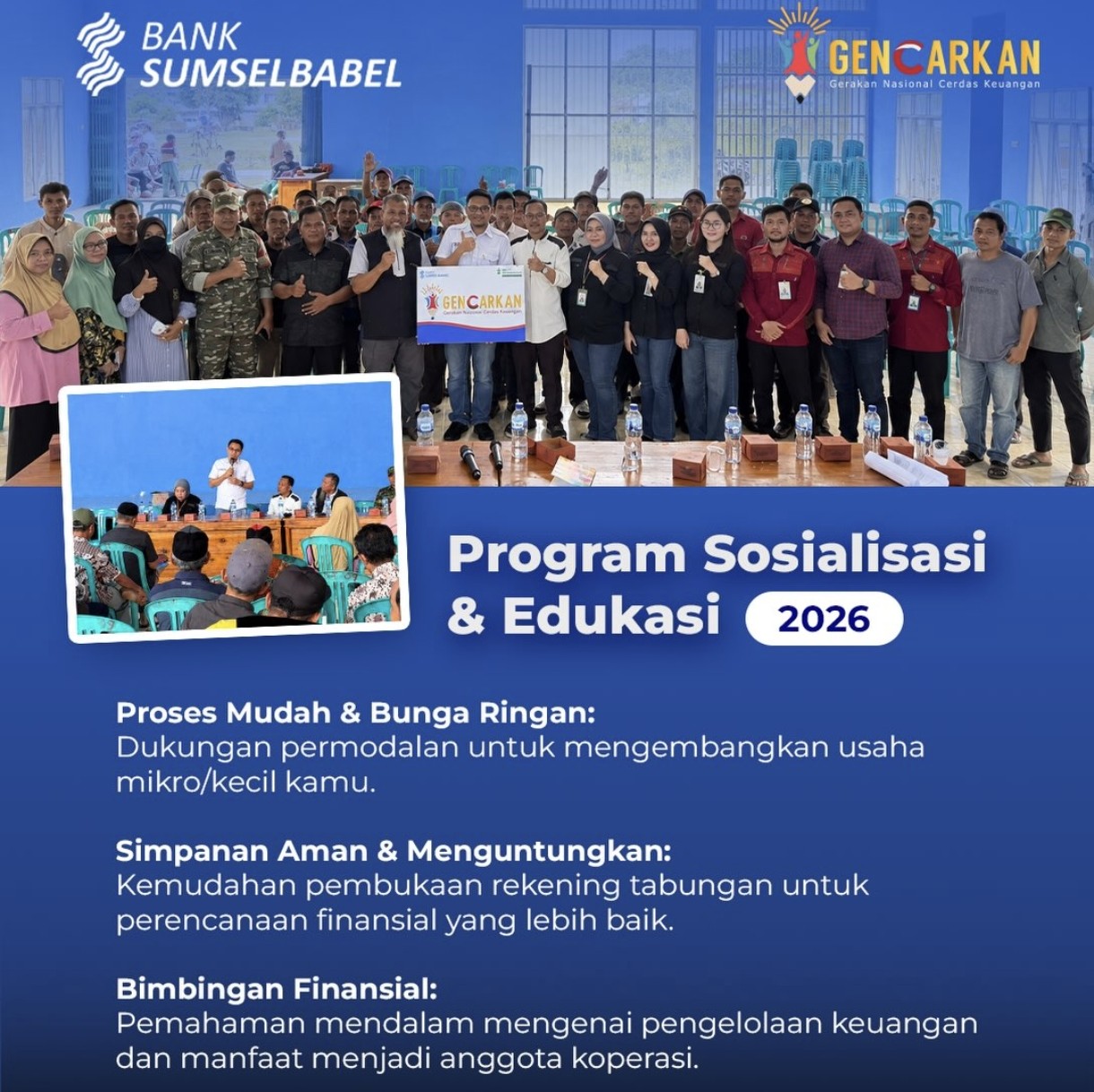 Bank Sumsel Babel Gandeng Koperasi Sumaja Makmur Edukasi Keuangan dan Buka Akses KUR di Bangka Belitung