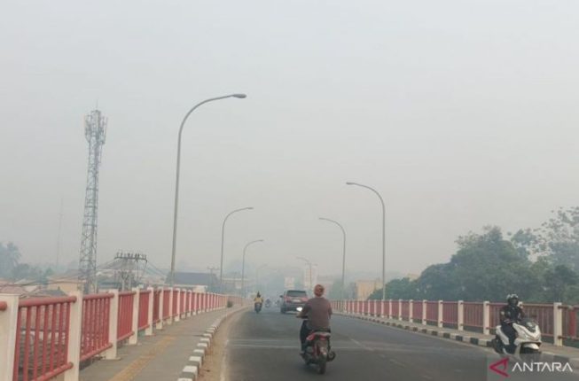 Kualitas Udara Palembang Pagi Ini Masih Sangat Tidak Sehat, Demang Tembus AQI 228