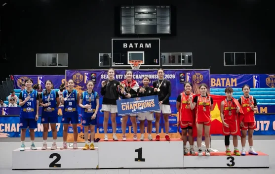 Timnas Basket Indonesia U-17 3x3 Putra dan Putri Kawinkan Gelar Juara SEABA 2026 di Batam