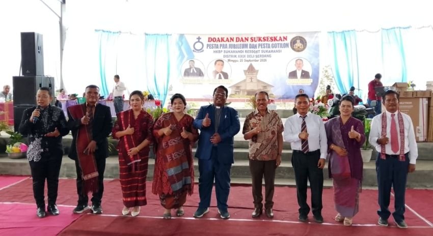 Maruli Siahaan Hadiri Pesta Gotilon HKBP Sukamandi Deli Serdang, Beri Bantuan Dana Pelayanan Gereja