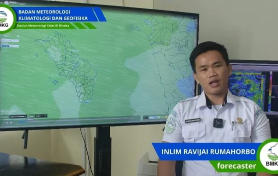 BMKG Binaka: Nias Barat dan Nias Selatan Berpotensi Hujan Ringan, Gelombang Perairan Capai 2,5 Meter
