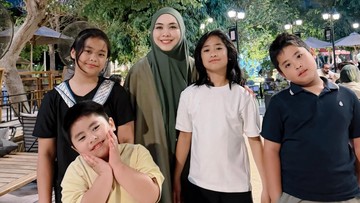 Oki Setiana Dewi Ajak Anak-anak Kembali ke Mesir usai Liburan di Indonesia
