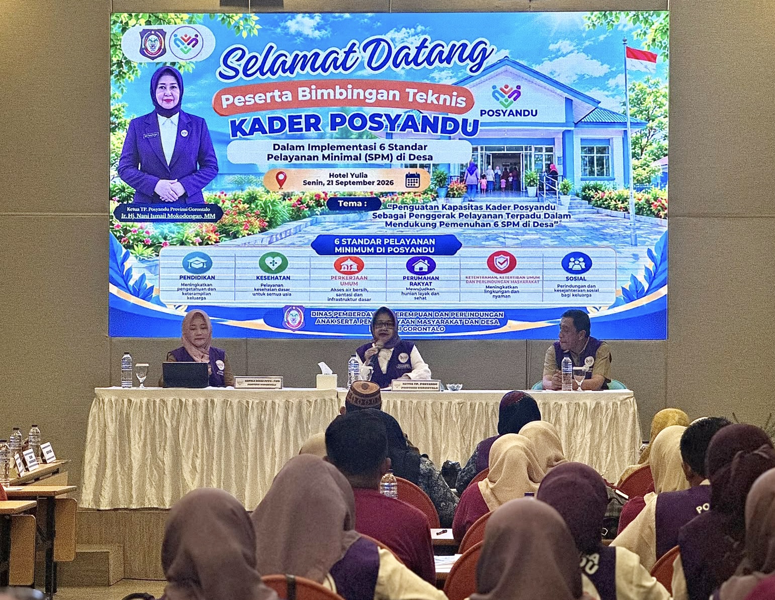 Ketua TP Posyandu Gorontalo Dorong Kader Perkuat Enam SPM di Desa, Bimtek Digelar di Hotel Yulia