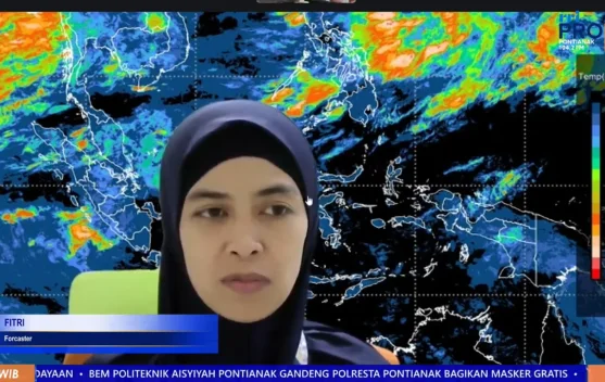 BMKG Supadio Pontianak Prakirakan Hujan Ringan hingga Sedang di 12 Kabupaten Kalbar, 4.273 Titik Panas Terdeteksi