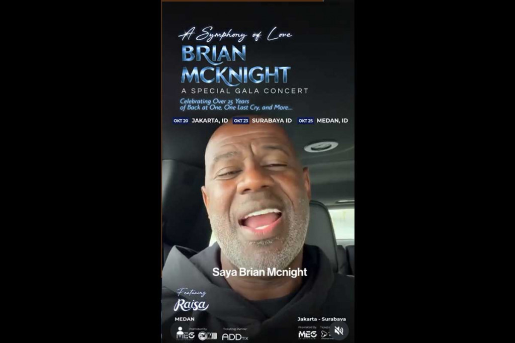 Konser Brian McKnight di Jakarta, Surabaya, dan Medan Resmi Batal
