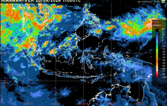 BMKG Prakiraan Cuaca 21 September 2026: Jambi Udara Kabur, Hujan Ringan di Medan hingga Jayapura