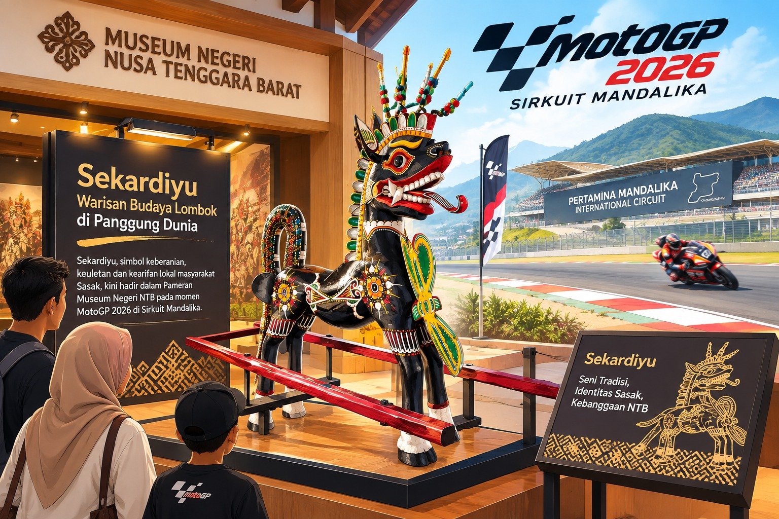Museum NTB Pamerkan 10 Koleksi Bertema Sekardiyu di MotoGP Mandalika 2026