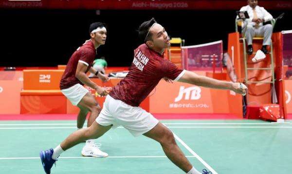 Fajar/Fikri Menang Tiga Gim atas Goh/Nur, Indonesia vs Malaysia 1-1 di Perempatfinal Asian Games 2026