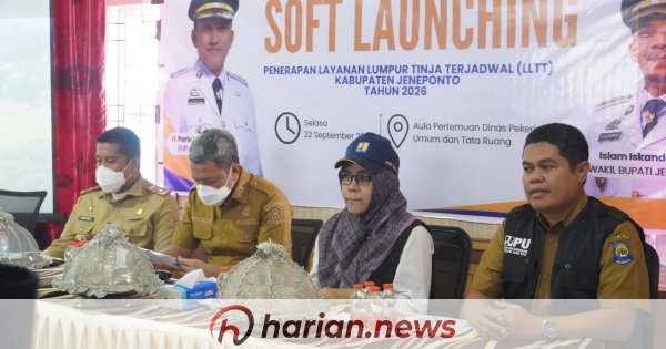 Bupati Jeneponto Luncurkan Layanan Lumpur Tinja Terjadwal 2026, Sanitasi 11 Kecamatan Bakal Tertata Berkala