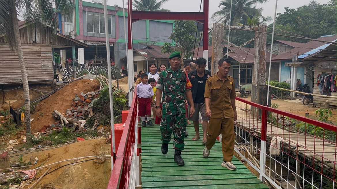 Jembatan Gantung Perintis Garuda Rampung di Dusun Pengao Landak, Akses Warga ke Kebun Kini Terbuka