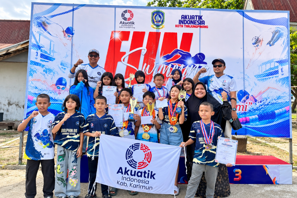 Atlet Renang Karimun Bawa Pulang 40 Medali di Fun Swimming Kepri 2026, Empat Sabet Best Swimmer