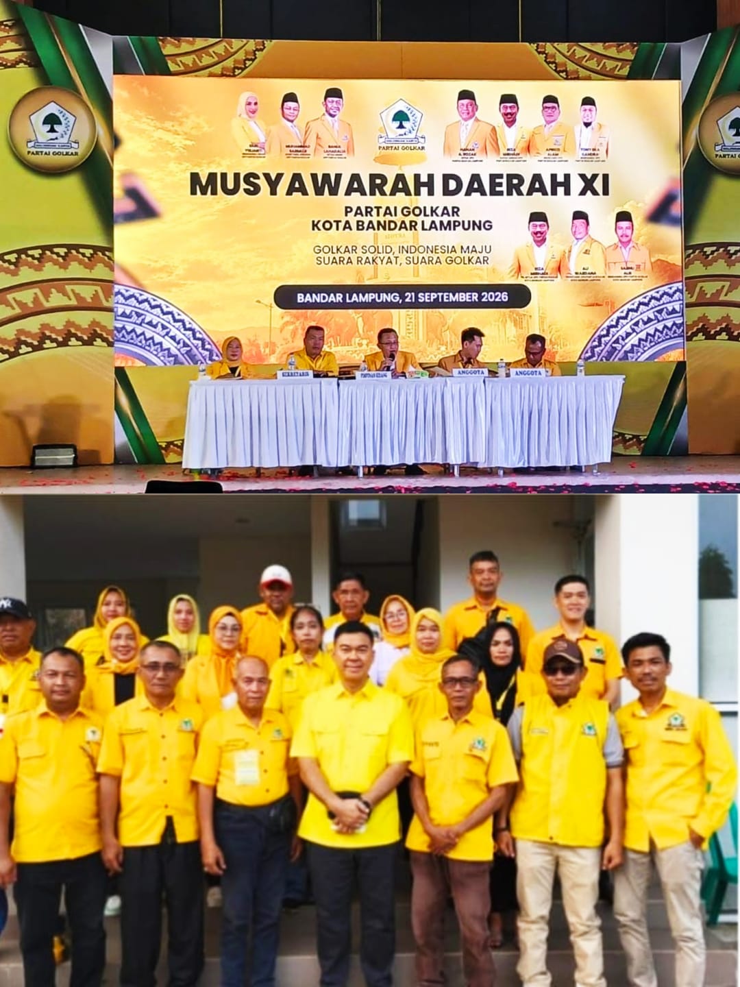 Musda XI Golkar Bandar Lampung Tuntas Pilih Ketua, Penyusunan Kepengurusan Malah Deadlock