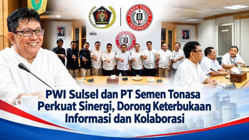 PWI Sulsel Audiensi dengan PT Semen Tonasa di Pangkep, Bahas Keterbukaan Informasi dan Peluang Kerja Sama