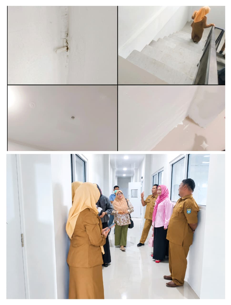 Komisi I DPRD Bangka Tengah Temukan Plafon Jebol hingga Tangga Belum Dicat di Gedung Labkesmas Rp 13,5 Miliar