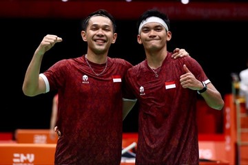 Fajar/Fikri Menangi Tiga Gim, Indonesia Samakan Kedudukan 1-1 vs Malaysia