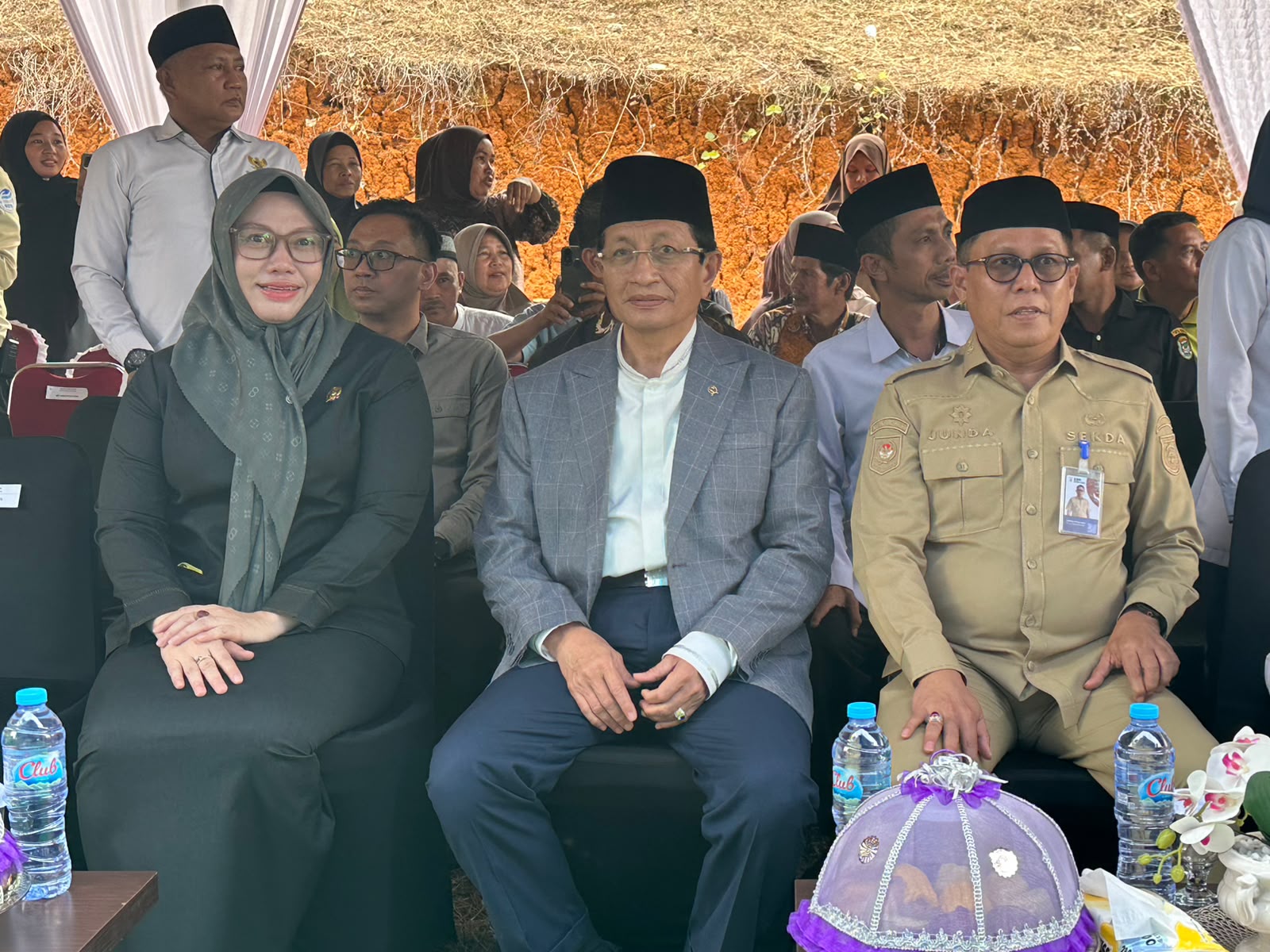 Menteri Agama Letakkan Batu Pertama Ponpes Al-Ikhlas Mamuju, Ketua DPRD Sulbar Dampingi Langsung