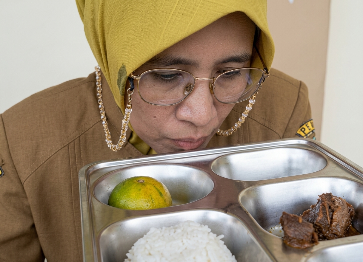 Guru di Makassar Keluhkan Arahan Cium Makanan MBG, Warganet: Itu Tugas Ahli Gizi