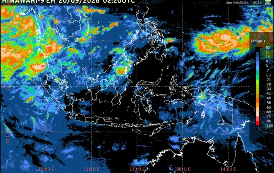 BMKG Waspadai Hujan Lebat di 13 Provinsi pada 23 September 2026, Aceh hingga Papua Pegunungan