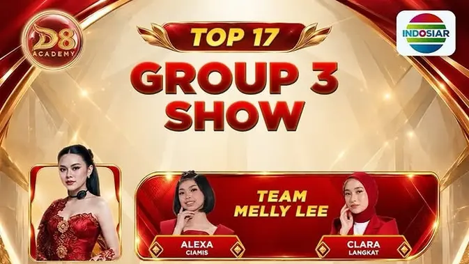 D'Academy 8 Top 17 Group 3 Tayang Malam Ini, 4 Academia Berebut Lolos