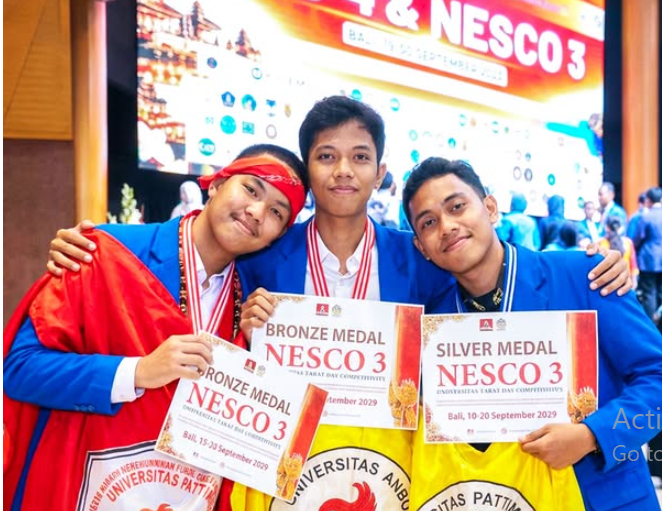 Dua Tim Mahasiswa Unpatti Ambon Raih Silver dan Bronze Medal di NESCO 3 Bali, Angkat Gagasan Pangan dan Otonomi Negeri