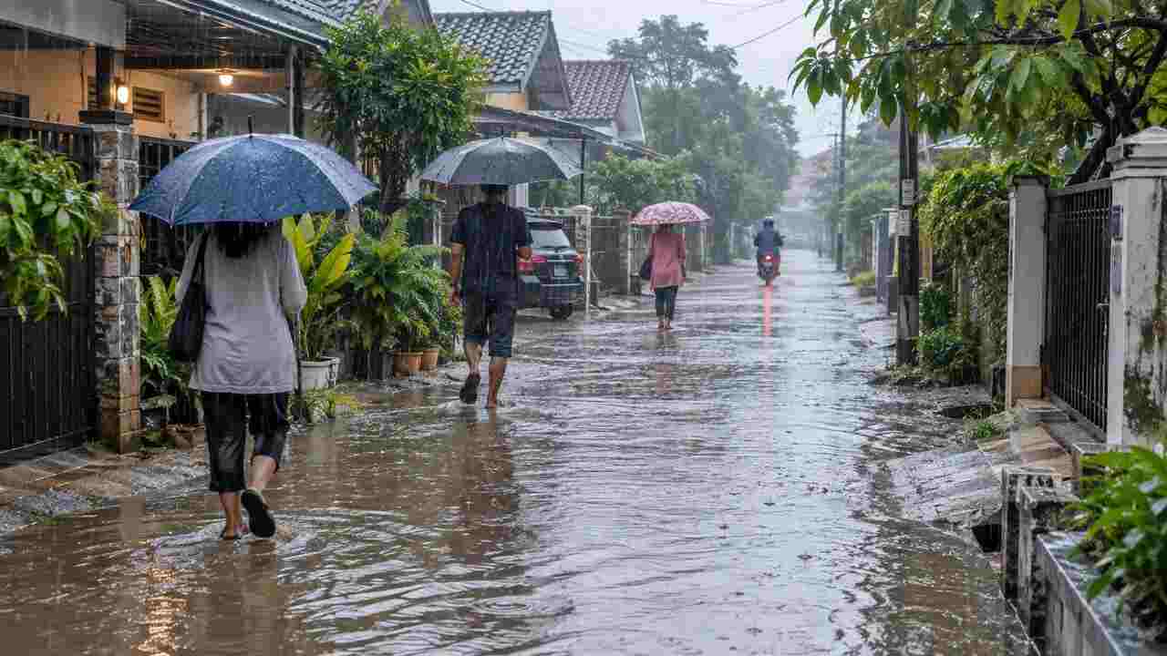 BMKG Prakirakan Hujan Guyur Sebagian Besar Sumsel, Palembang dan OKI Berpotensi Udara Kabur