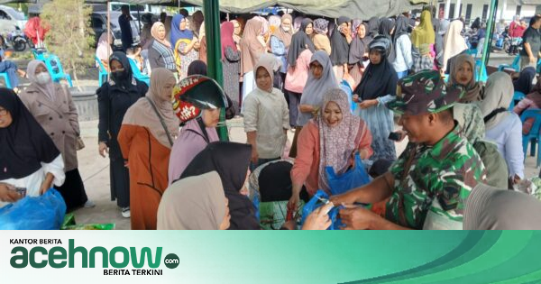 Kodim 0106/Aceh Tengah Gelar Bazar Murah Kedua di Lapangan Sanggamara Jelang HUT ke-81 TNI